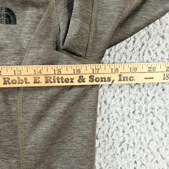 The North Face Jacket Womens Small Green Fleece Lined Hooded Full Zip Softshell - Picture 6 of 8